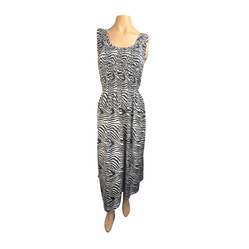 Rima Beach World Zebra Print Maxi Dress
